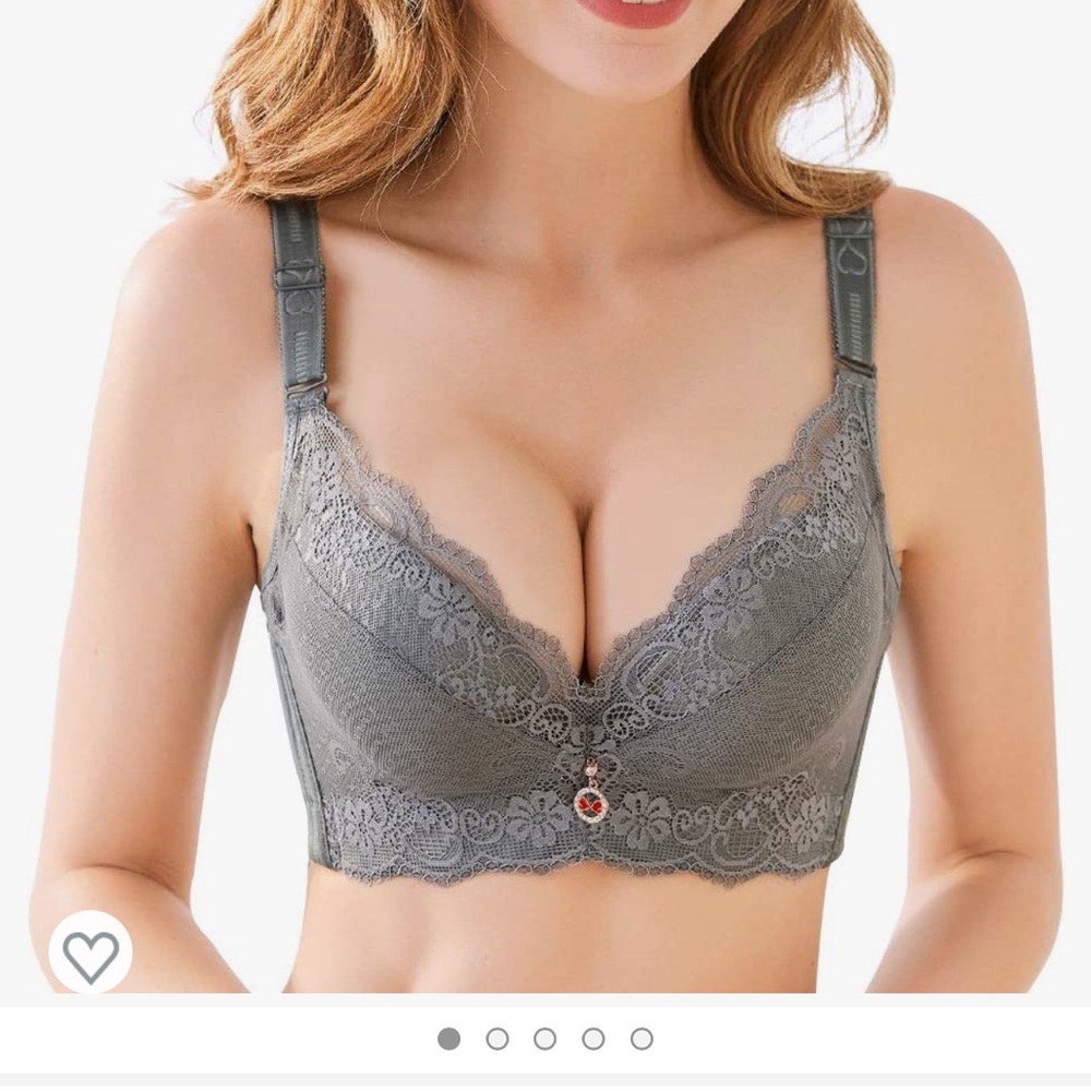 FallSweet padded push up bra NWT gray 42B - Picture 6 of 7